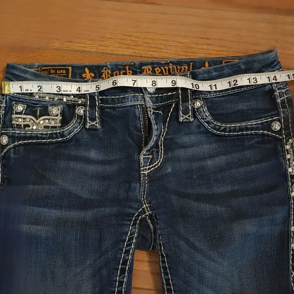 Rock Revival Blue Jeans, Size 26 - Picture 5 of 6